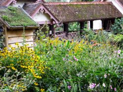 Lovely garden in Duck island cottage at St James's Park. London Wallpaper