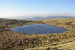 Mermaid's Pool with The Roaches, near Upper Hulme, Staffordshire Wallpaper