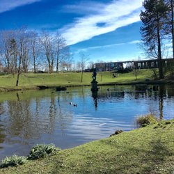 Statue of Neptune in Hardwick Park, Sedgefield, County Durham. Wallpaper