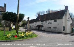 Village Green & The Dog Inn, Old Sodbury, Gloucestershire 2017 Wallpaper