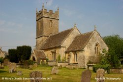 St Mary's Church, Sopworth, Wiltshire 2012 Wallpaper