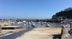 Saundersfoot Harbour in the county of Pembrokshire. Wallpaper