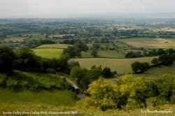 Severn Valley from Coaley Peak, nr Coaley, Gloucestershire 2013 Wallpaper
