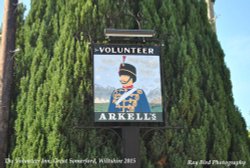 The Volunteer Inn Sign, Great Somerford, Wiltshire 2015 Wallpaper