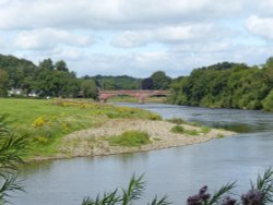 River Eden at Warwick Bridge Wallpaper