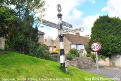 Signpost, North Nibley, Gloucestershire 2015 Wallpaper