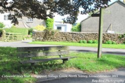 Cotswold Way Seat, The Street, North Nibley, Gloucestershire 2015 Wallpaper