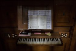 Organ Console at St. Mary's Ewelme Wallpaper