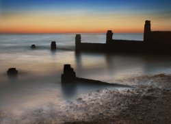 dawn at Whitstable Beach Wallpaper