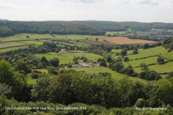 The Cotswolld Vale from Uley Bury, Gloucestershire 2014 Wallpaper