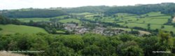 Uley Village from Uley Bury, Gloucestershire 2014 Wallpaper