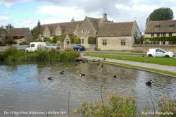 The Village Pond, Biddestone, Wiltshire 2013 Wallpaper