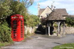 Old Well Head & Telephone Kiosk, Biddestone, Wiltshire 2013 Wallpaper