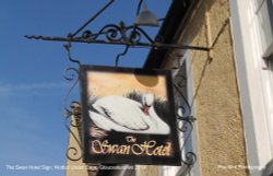 The Swan Hotel Sign, Wotton Under Edge, Gloucestershire 2014 Wallpaper