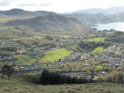 Keswick from Latrigg summit Wallpaper