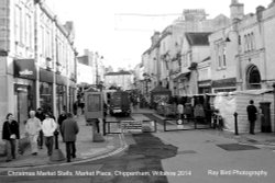 Christmas Market Stalls, Market Place, Chippenham, Wiltshire 2014 Wallpaper