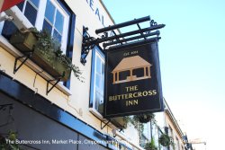 The Buttercross Inn Sign, Chippenham, Wiltshire 2014 Wallpaper