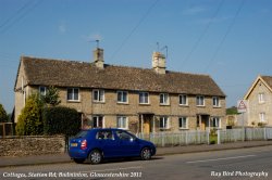 Row of 3 Cottages, Station Road, Badminton, Gloucestershire 2011 Wallpaper