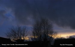 Sunset, Acton Turville, Gloucestershire 2014 Wallpaper