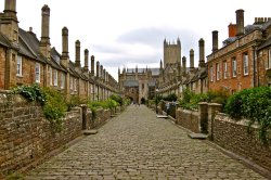 Vicars Close, Wells, UK - Walking Out Wallpaper