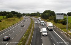 M4 Motorway, nr Burton, Wiltshire 2011 Wallpaper