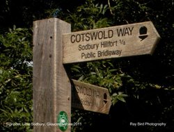 Cotswold Way Signpost, Little Sodbury, Gloucestershire 2011 Wallpaper
