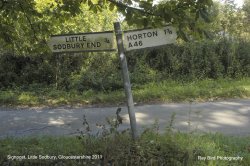 Signpost, Little Sodbury, Gloucestershire 2011 Wallpaper