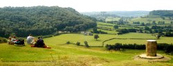 Severn Valley from Coaley Peak, nr Coaley, Gloucestershire 2013 Wallpaper