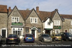 The Grapes Hotel (L) & Tudor Raj Restaurant (R), Rounceval St, Chipping Sodbury, Gloucestershire 2013 Wallpaper