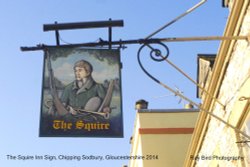 The Squire Pub Sign, Broad Street, Chipping Sodbury, Gloucestershire 2014 Wallpaper