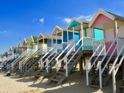 Wells-next-the-sea,(beach huts) Wallpaper