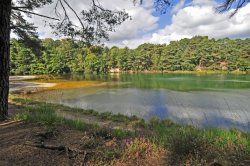 Blue Pool, Furzebrook Wallpaper