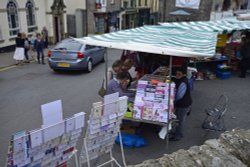 Market day, Hay on Wye Wallpaper