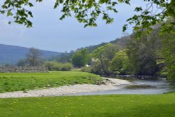 River Wharfe near Burnsall Wallpaper