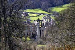 Rievaulx Abbey from the Terrace Wallpaper