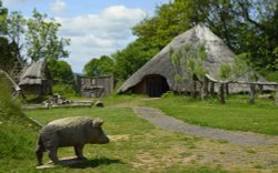 Cinderbury Iron Age Village Wallpaper