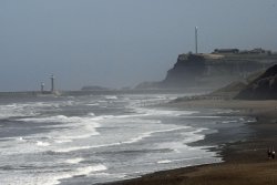 Whitby Harbour but the weather is getting a bit stormy Wallpaper