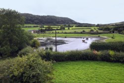 view from Stokesay Castle Wallpaper