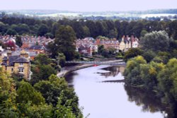 The River Severn at Shrewsbury Wallpaper