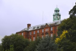 View from the river Severn at Shrewsbury Wallpaper