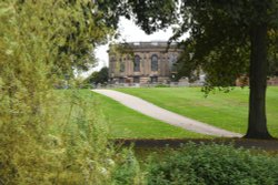 View from the river Severn at Shrewsbury Wallpaper