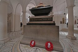 Tomb of Admiral Lord Nelson in the Crypt of St. Paul's, London Wallpaper