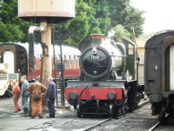 Trains at Minehead Wallpaper