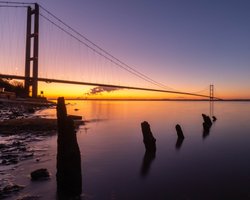 Looking at the bridge Wallpaper