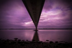 early morning humber bridge Wallpaper