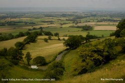 Severn Valley from Coaley Peak, nr Coaley, Gloucestershire 2013 Wallpaper