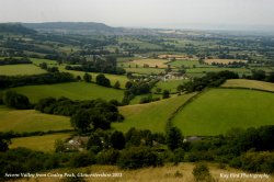 Severn Valley from Coaley Peak, nr Coaley, Gloucestershire 2013 Wallpaper