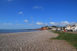 Sunshine hits Budleigh Wallpaper