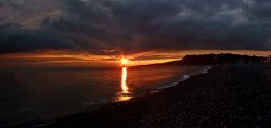 Sundown at Budleigh Salterton Wallpaper