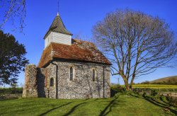 Lullington Church near Alfriston, East Sussex Wallpaper